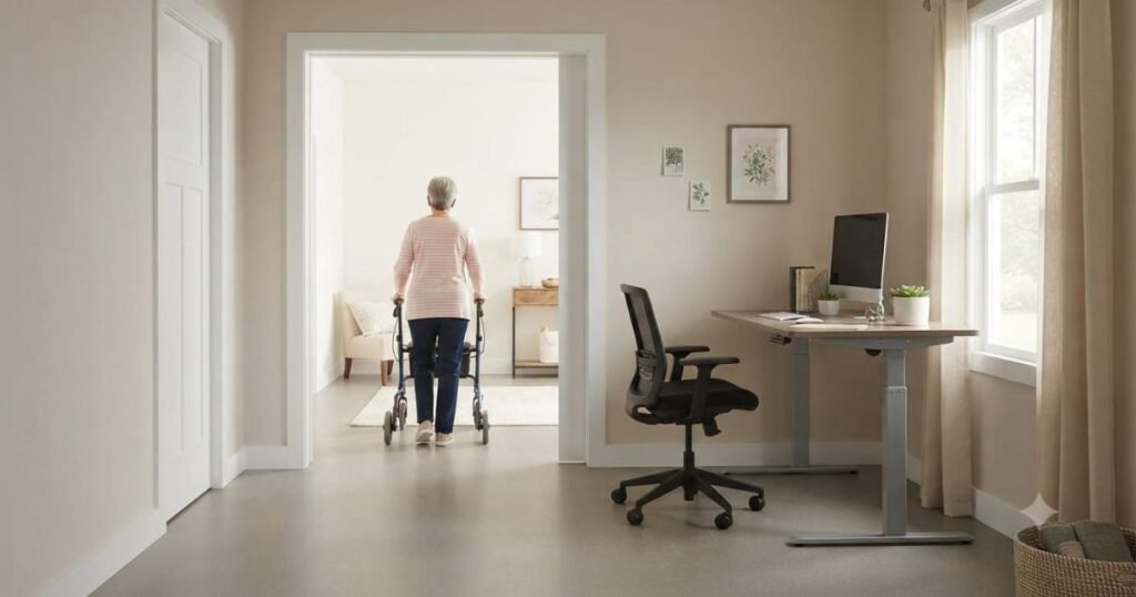 Barrier Free Office Entry for an Accessible Home Office