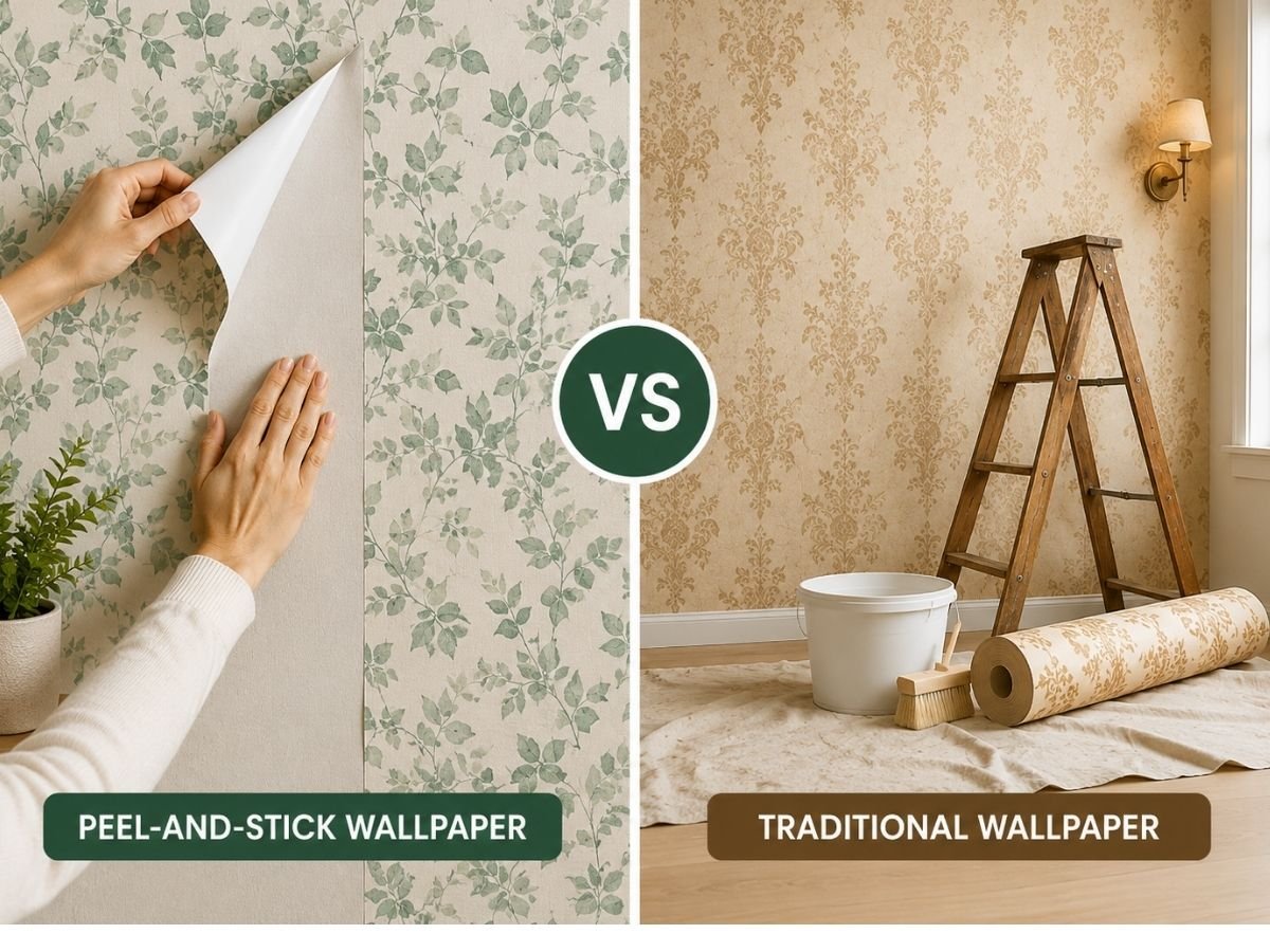 Peel and Stick vs Traditional Wallpaper Choosing the Best Fit for Your Walls