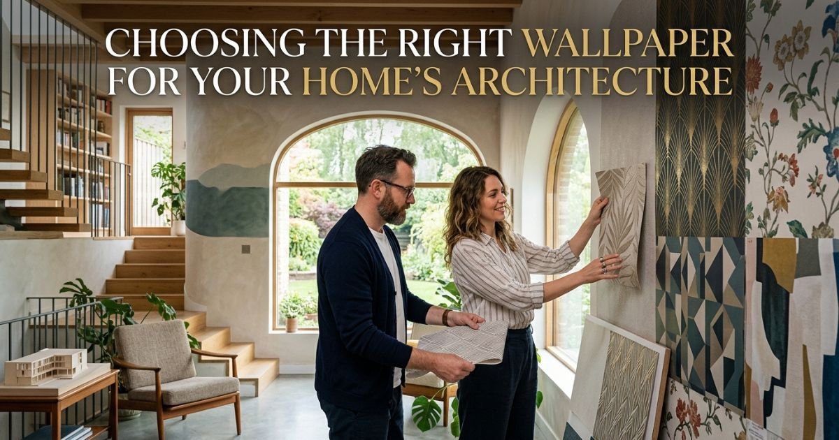 Choosing the right wallpaper to complement your home’s architecture and interior design