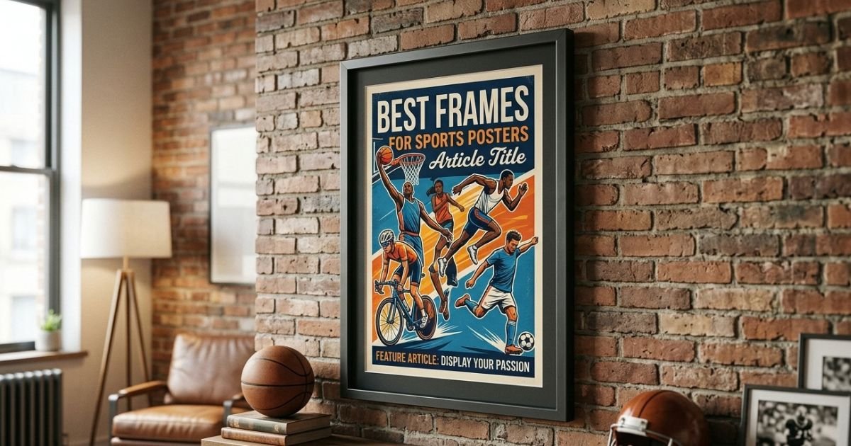 Best frames for sports posters displayed on a wall