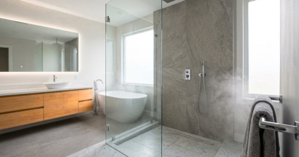 Fixed Shower Door panel