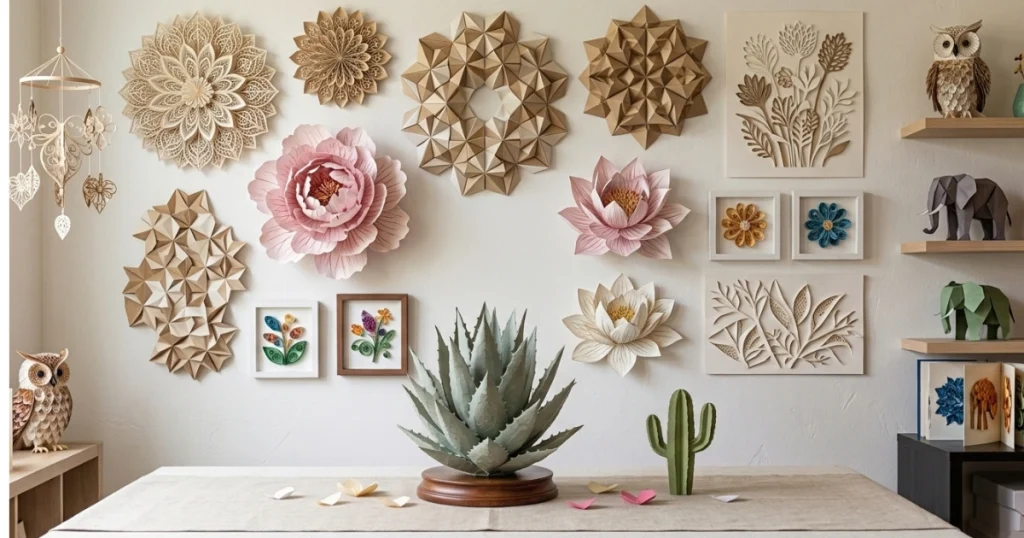Paper Flower Wall Decorations